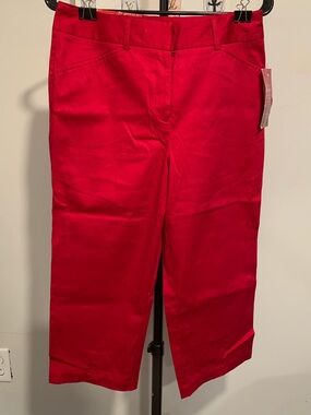 212 Collection Red Capri Pants